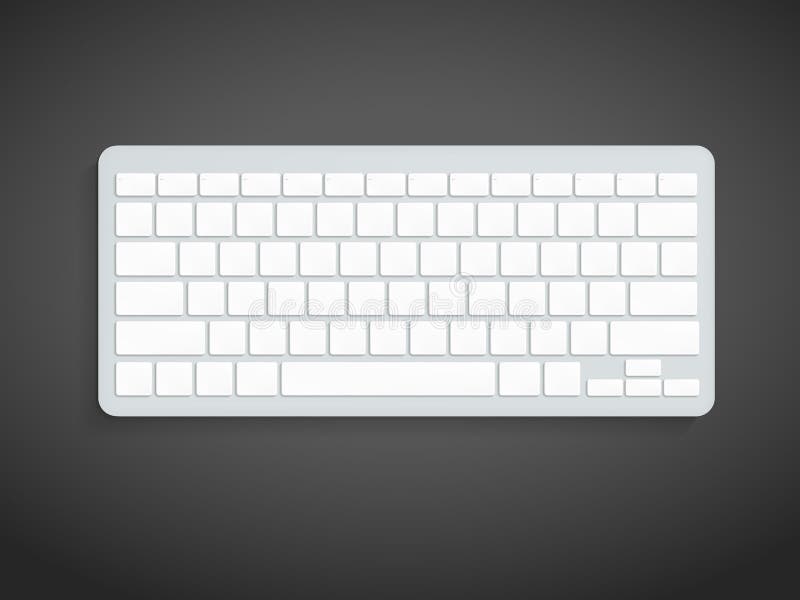 Blank computer keyboard royalty free illustration