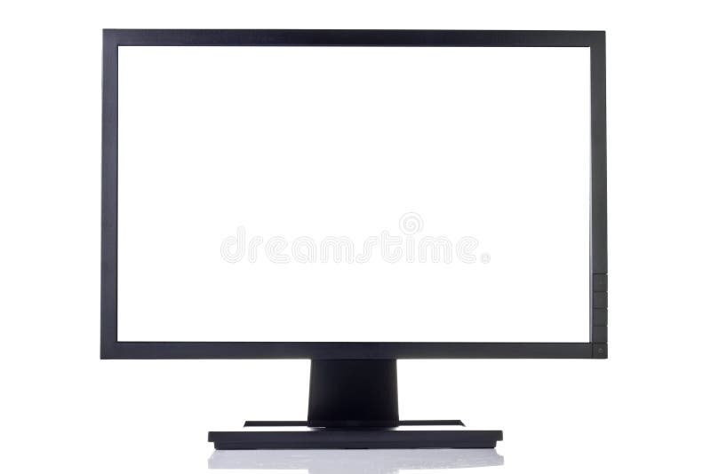 Blank computer monitor