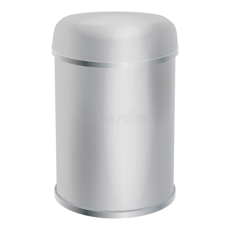 Download Cylinder Plastic Bottle With Blank Label And Flip Top Cap ...