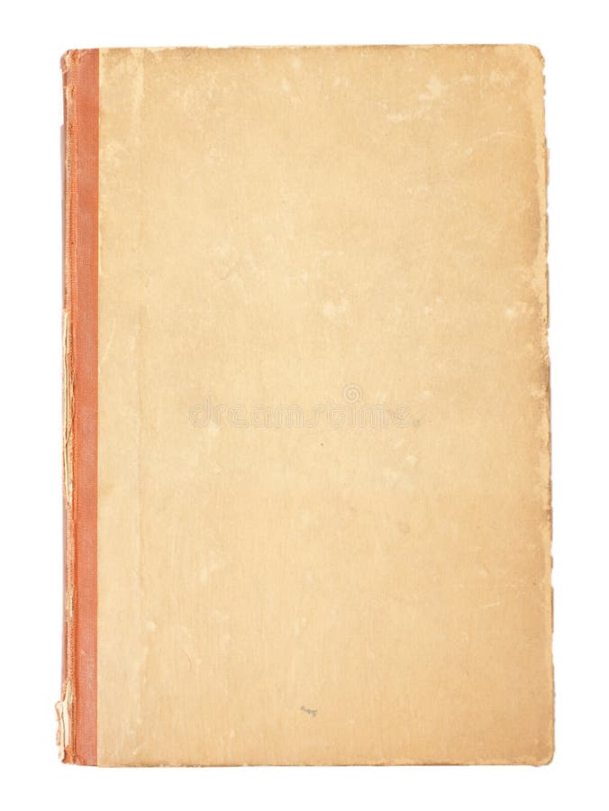 Blank cover of an old vintage book