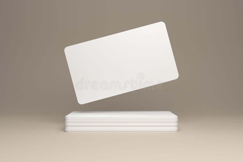 Mockup Realistic Falling Business Cards Gift Card Paper Placeholder  Template Mockup With Shadows Effects On A Gray Background Mockup Visit Card  Stock Vector Stock Illustration - Download Image Now - iStock