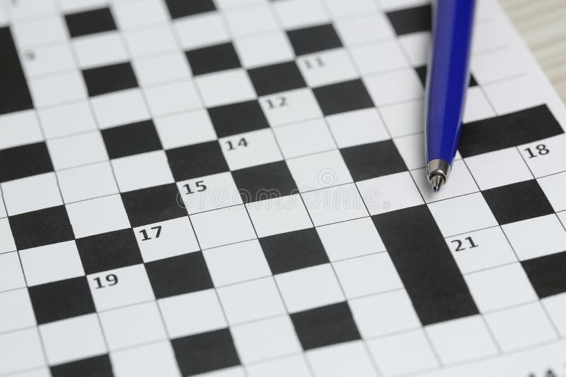 Blank crossword puzzle stock photo. Image of idea, think 78638286