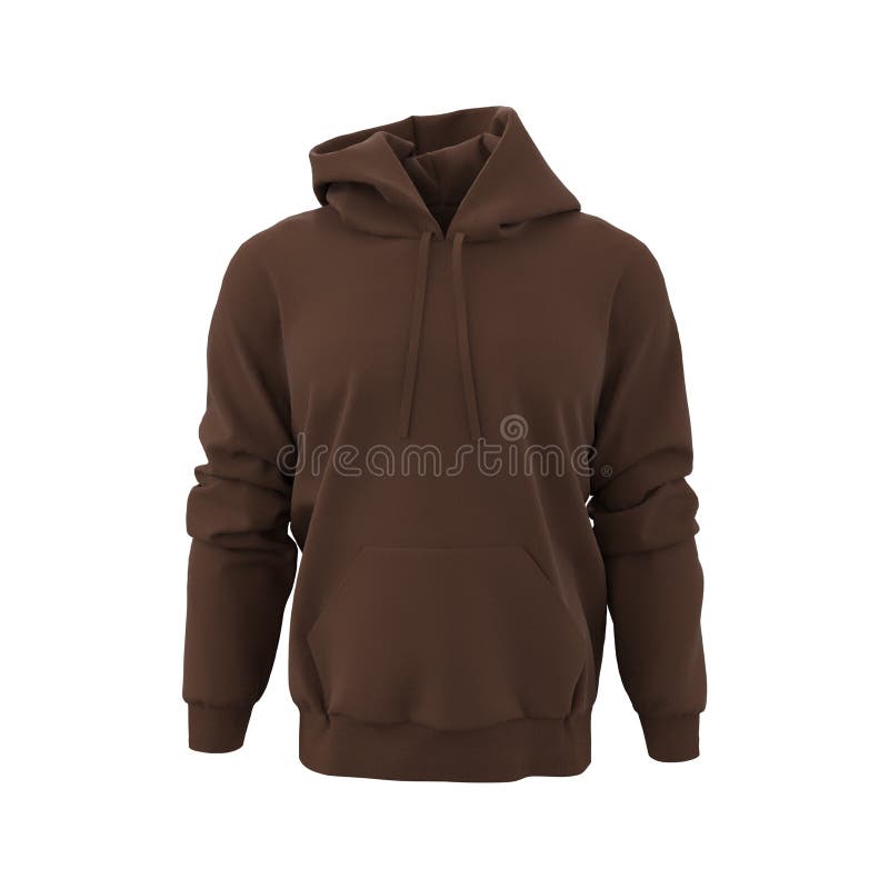 Brown Hoodie Template