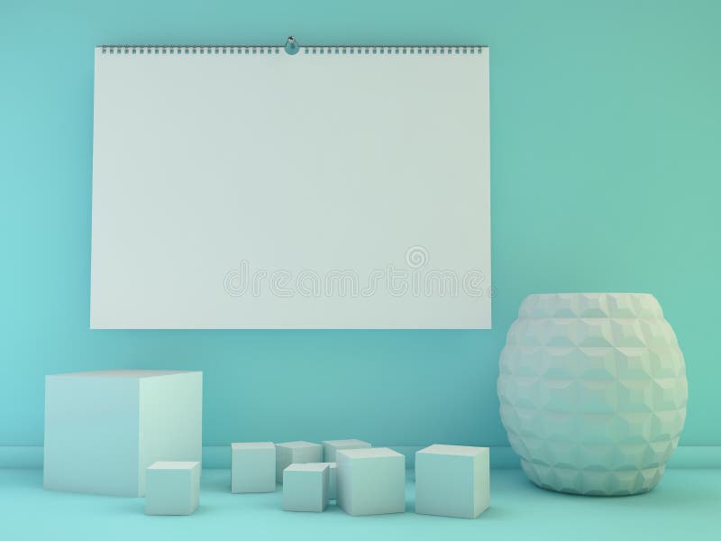 horizontal calendar template