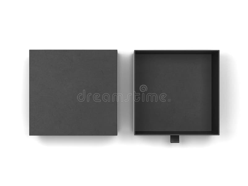 Download Blank Drawer Type Box Mockup Stock Illustration - Illustration of opened, paper: 153831692