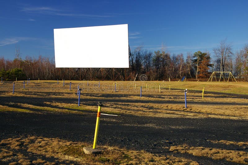 Blank Drive-In Movie Screen royalty free stock photography