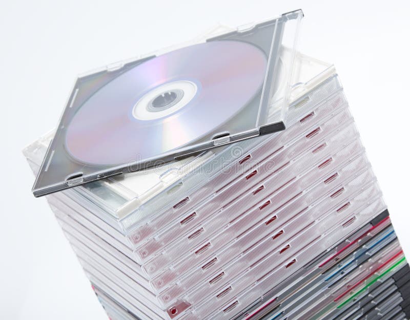 A blank dvd or cd stock photo. Image of audio, white 11530858