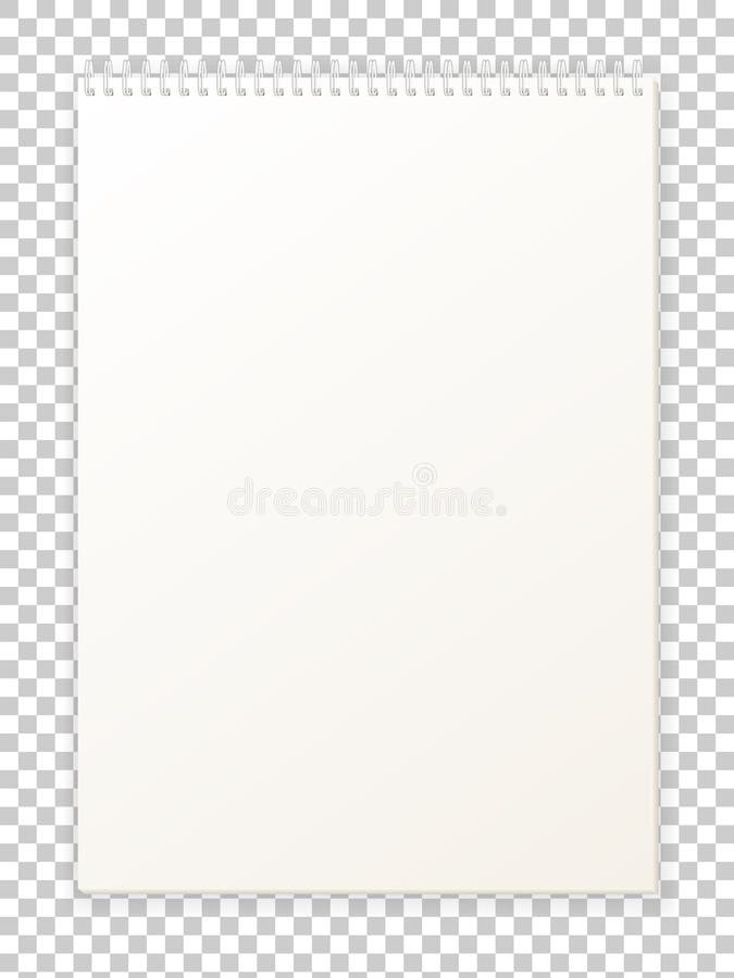 Blank empty album notepad format a4 for drawing stock vector