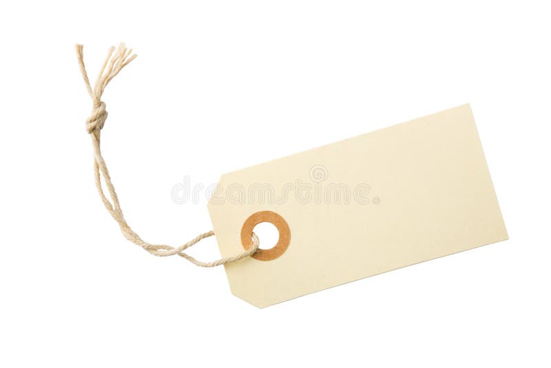 Blank etikett för etikettpapper royaltyfri foto