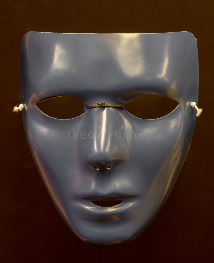 Blank Male Chrome Halloween Mask