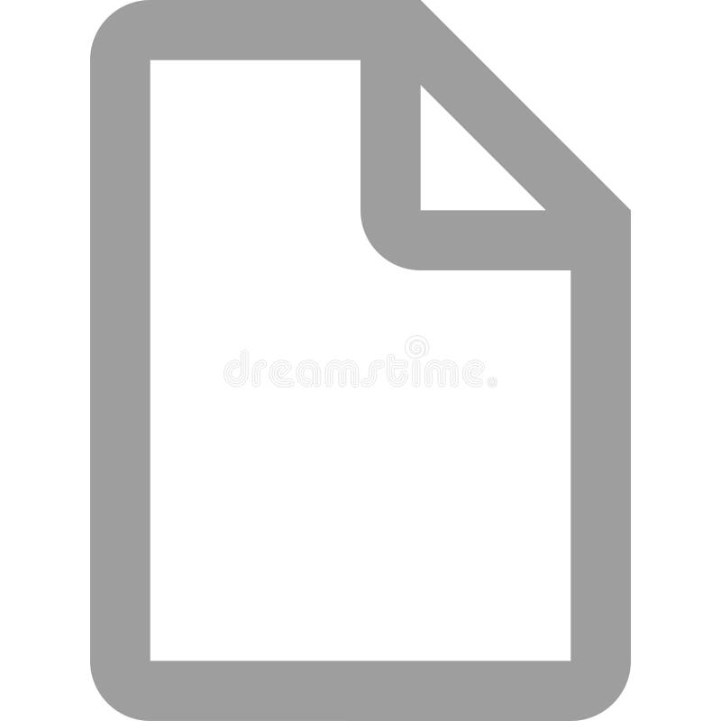 Blank file, clean, document vector icon stock illustration