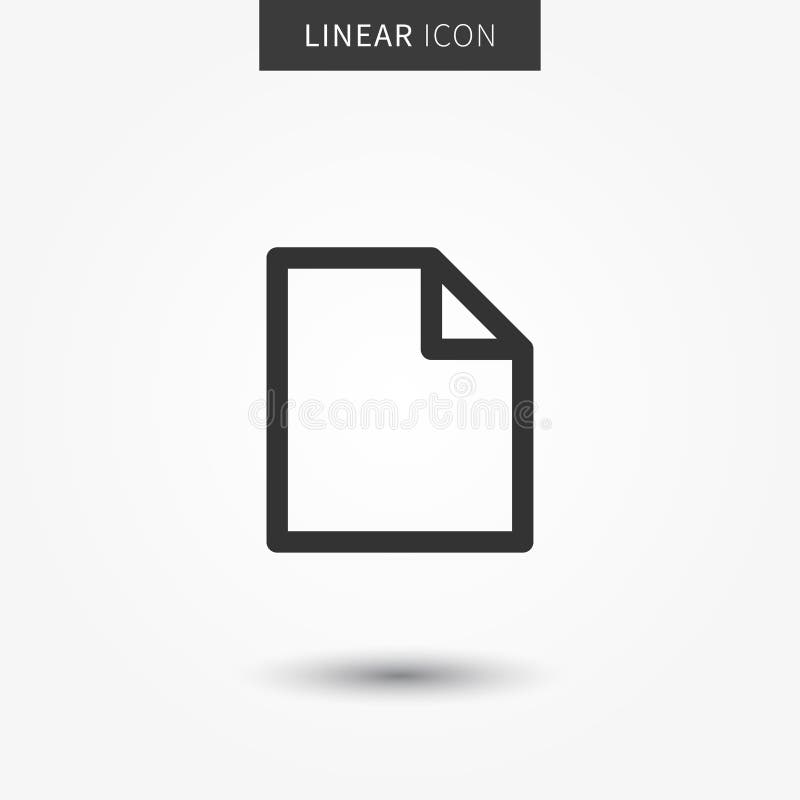 Blank file icon vector illustration royalty free illustration