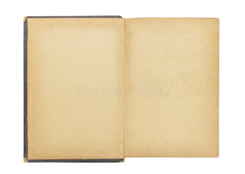 Blank First Page in Vintage Antique Book stock photos Blank First Page in Vintage Antique Book stock photos