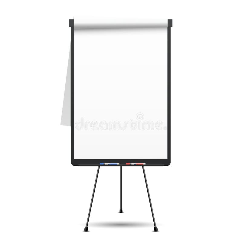 Flipchart Mockup Presentation Seminar Whiteboard Blank Paper Sheets Flip  Chart Stock Vector by ©Designer_things 650968002