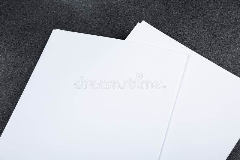 Blank A4 Poster Flyer Isolated on Gray To Replace Your Mockup Design ...