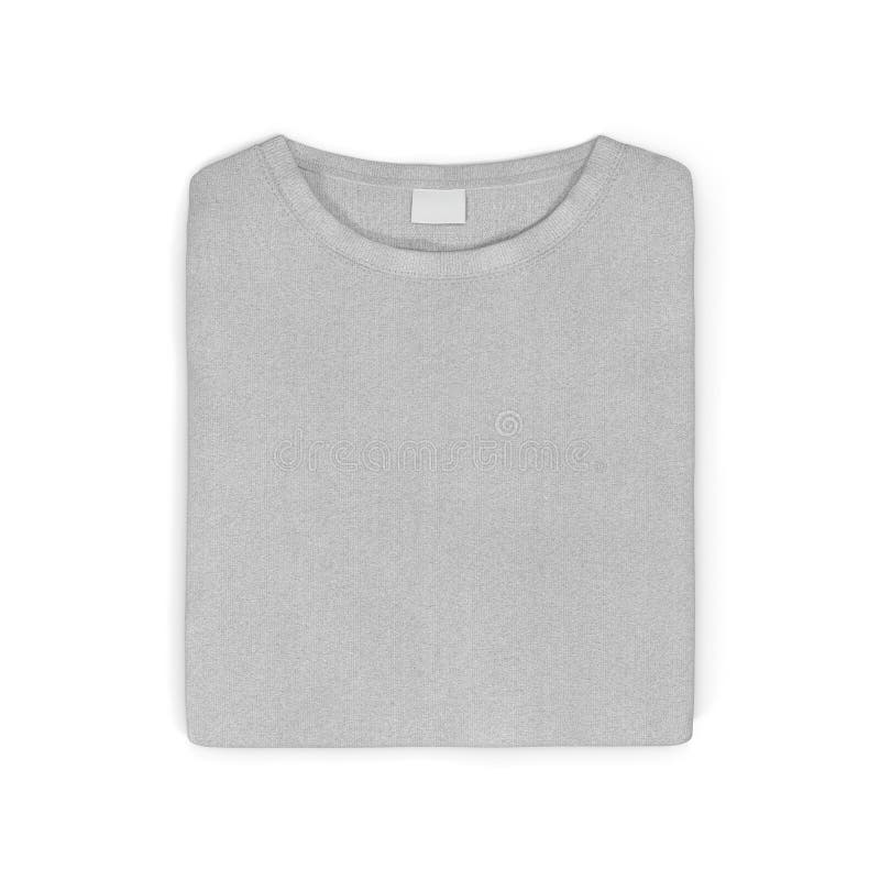 Download Blank Grey T-shirt Mockup Set Stock Photo - Image of ...