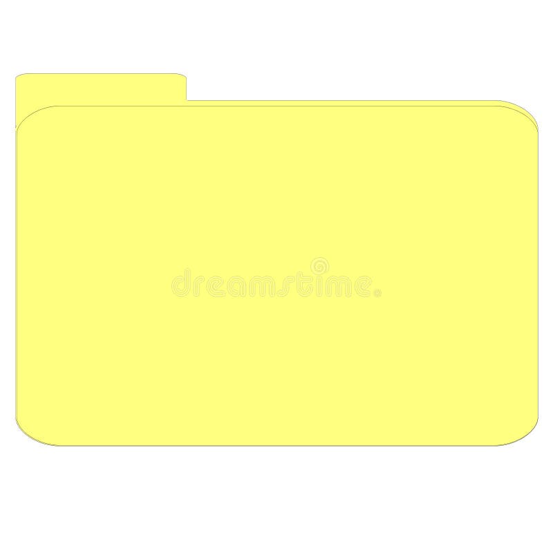 Blank folder stock illustration