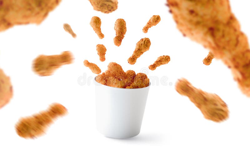 Download Blank Food Bucket With Chicken Wings Mock Up Stock Photo ...