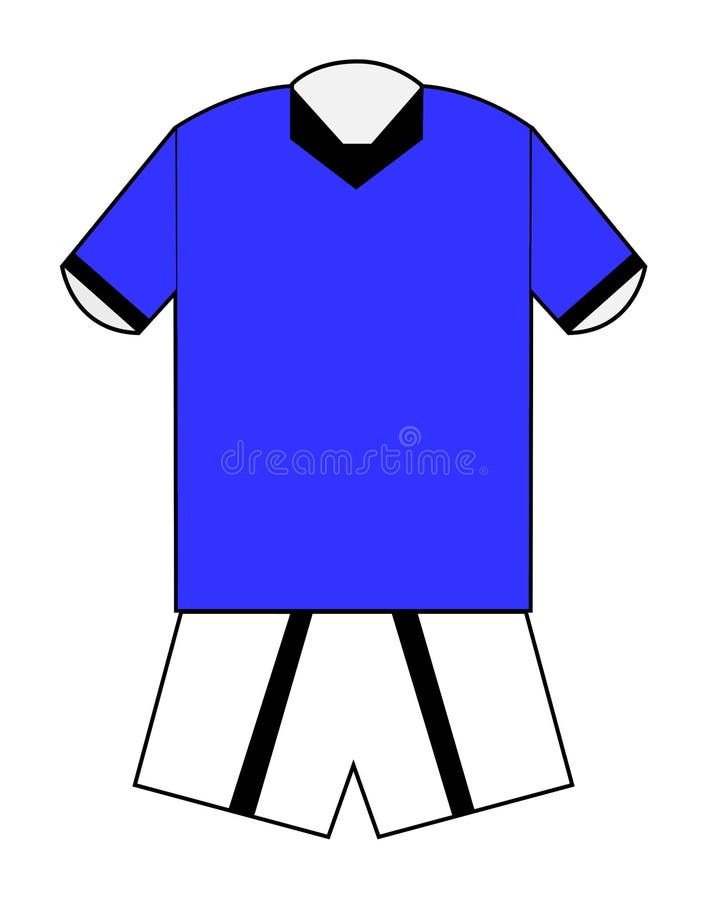 Blank Football or Soccer Kit Stock Illustration - Illustration of ...