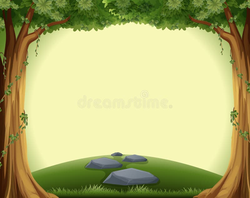 a-blank-forest-template-stock-vector-illustration-of-background