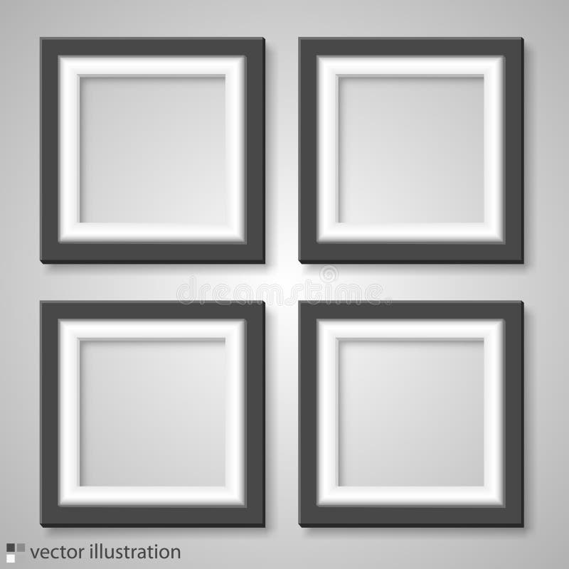 Blank Frame on a White Background Stock Vector Illustration of
