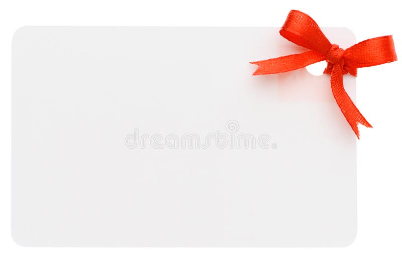 Blank gift tag royalty free stock photos