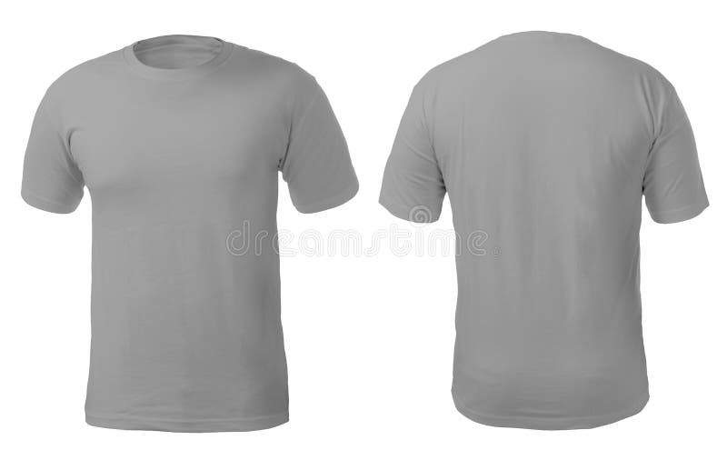 Grey Shirt Design Template stock photo. Image of mockup - 147709910