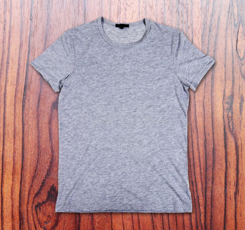 Blank gray tshirt stock photo. Image of fabric, grey 58692550
