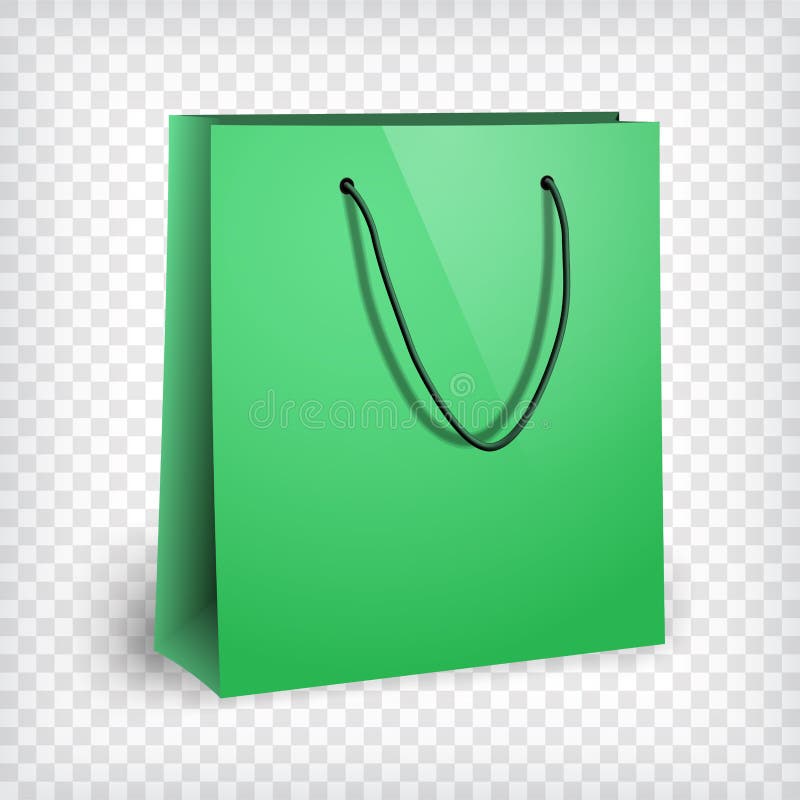 Download Blank Green Shopping Bag Mockup Stock Vector ...