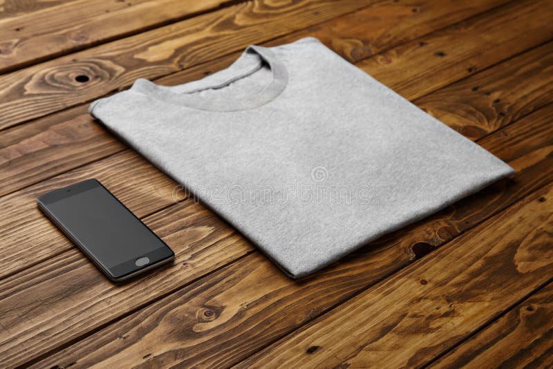 Download Blank Grey T-shirt Mockup Set Stock Photo - Image of blank ...