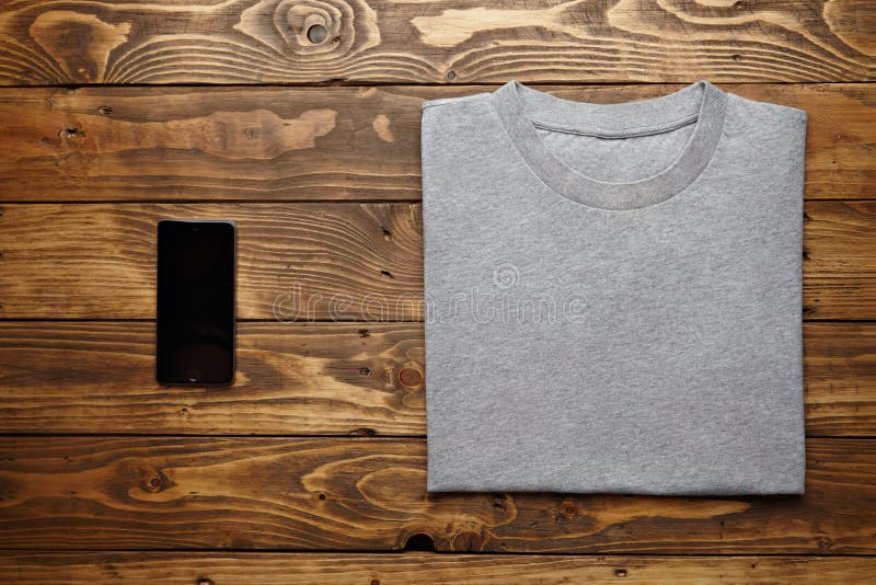 Download Blank Grey T-shirt Mockup Set Stock Photo - Image of ...