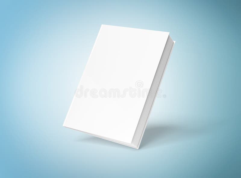 Blank A4 book hardcover mockup floating on white background 3D r Stock  Photo by ©sdecoret 321856700
