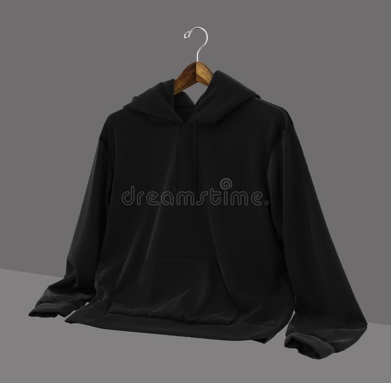 Download Blank Hooded Sweatshirt Mockup In Front View Stock ...