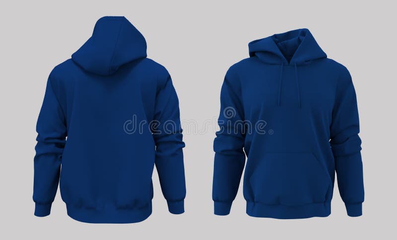 Blank Dark Brown Hooded Sweatshirt Mock Up Stock Illustration ...