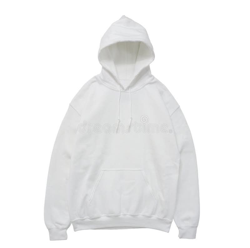 Download Blank Hoodie Sweatshirt Color White Front View Stock Image ...