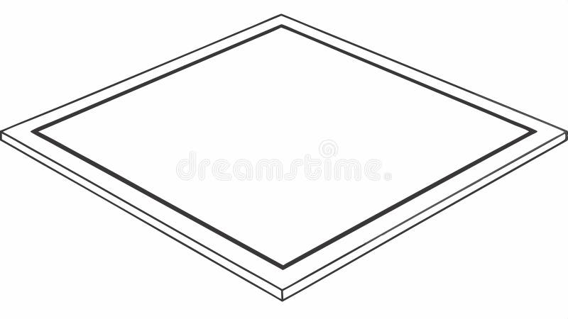 Blank Isometric Square Tile: Minimalist Design Element, vector design Generative AI stock illustration