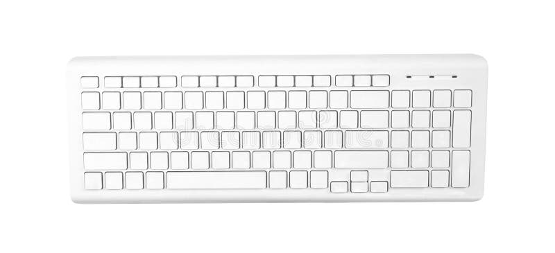 Blank Keyboard on White Background. Stock Photo - Image of empty