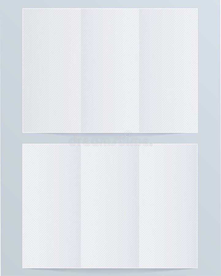 Blank layout brochure