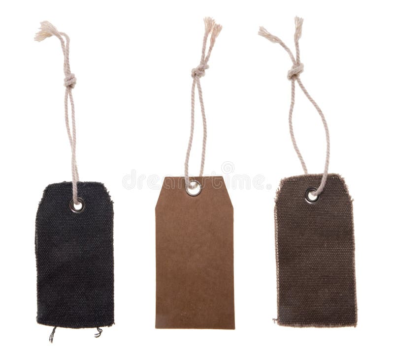 Blank leather tags