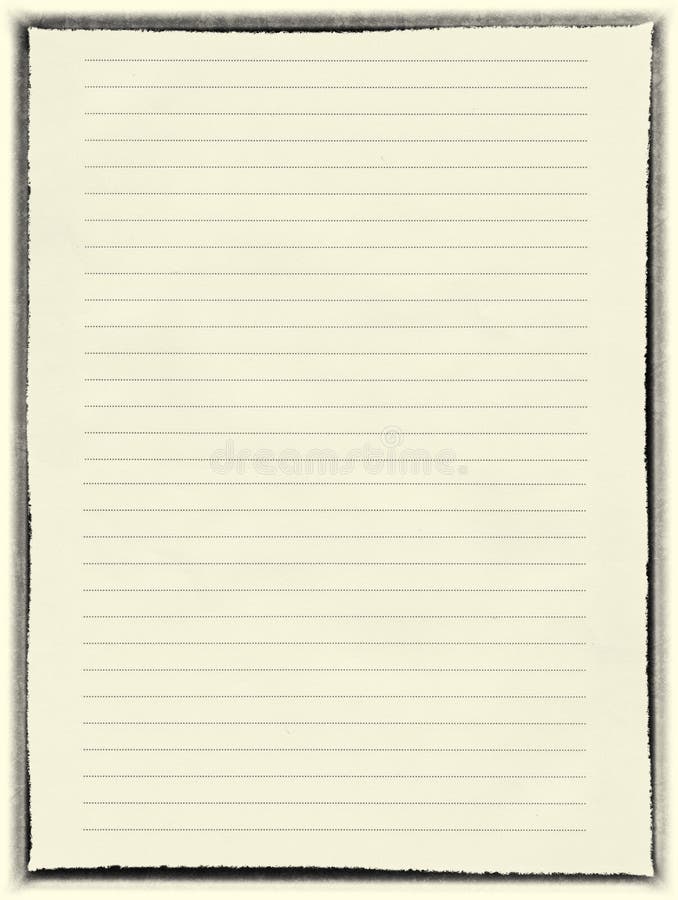 Blank Lined Yellow Paper Background, Texture of Art Paper. Stock Image