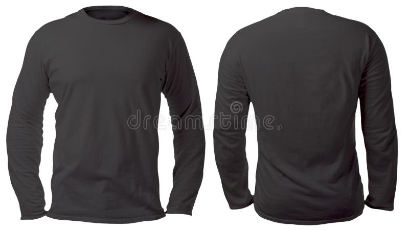 Black Long Sleeved T Shirt Mock Up Stock Photos - Free & Royalty-Free ...