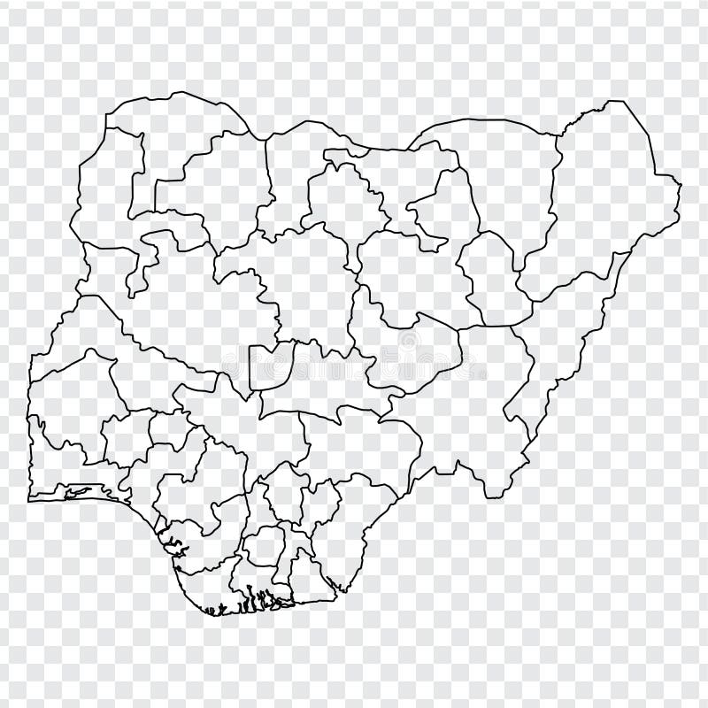 36 Nigeria Map Showing States Sketch Coloring Page