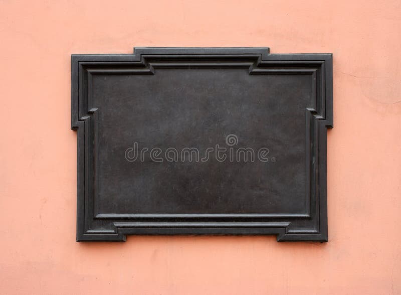 Blank memorial plaque