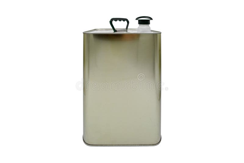 Blank Metal Rectangular Olive Oil Tin Can Mockup, Metal Liquid