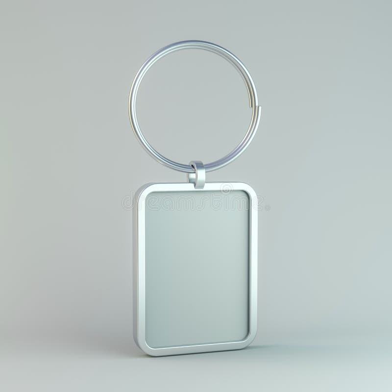 Download Blank Metal Trinket. Mockup. 3D Stock Illustration ...