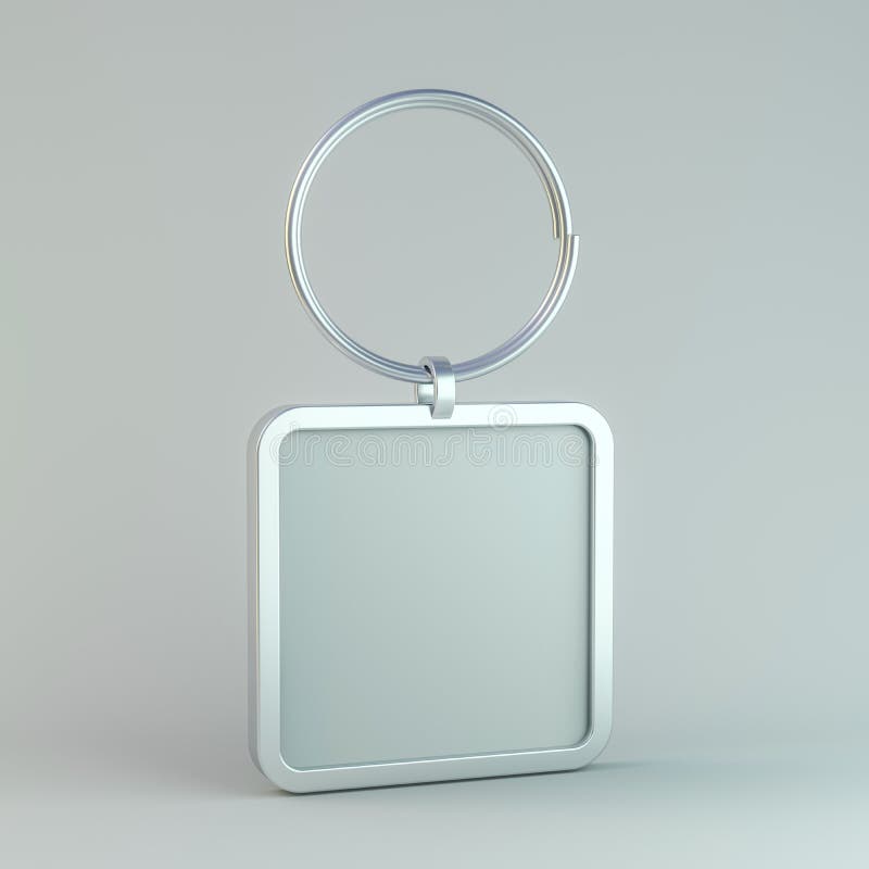 Download Blank Metal Trinket. Mockup. 3D Stock Illustration ...