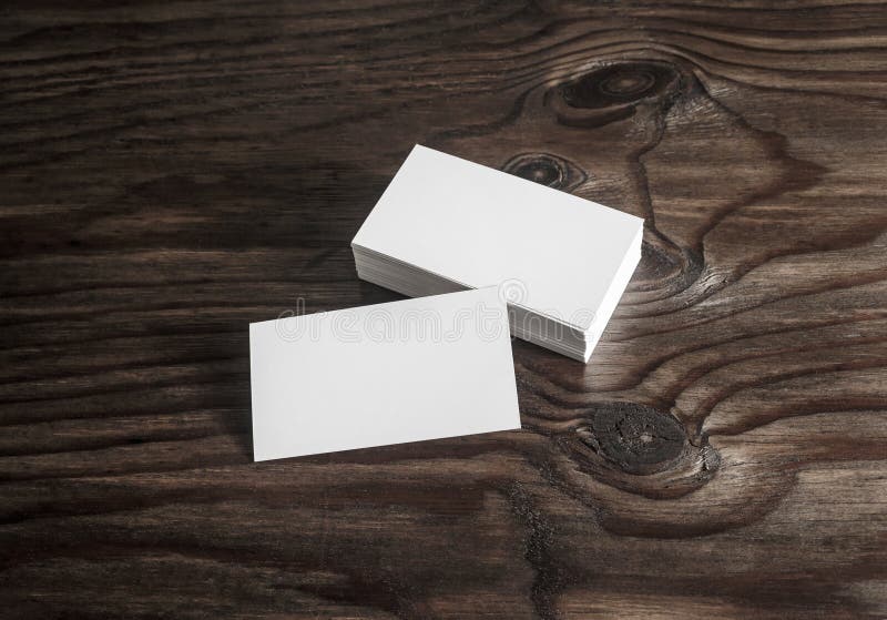 Blank mock-up of business cards