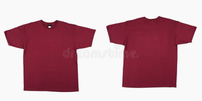 plain red t shirt back