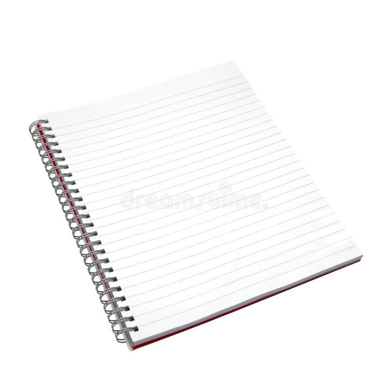 Blank notebook. stock photo