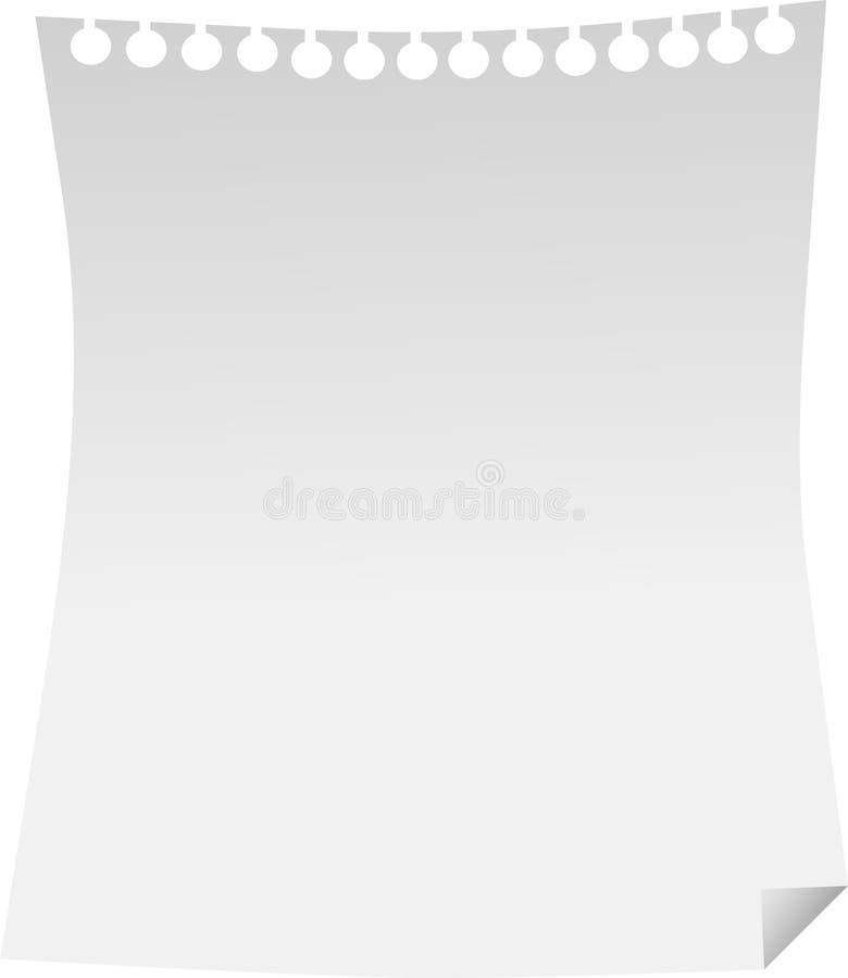 Blank notebook page stock vector. Illustration of document - 5277041